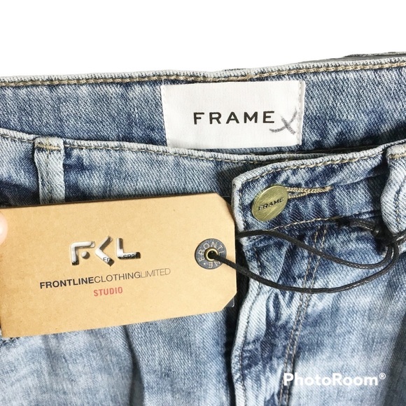 Frame light wash skinny jeans No size tag SAMPLE NWT - Picture 5 of 5